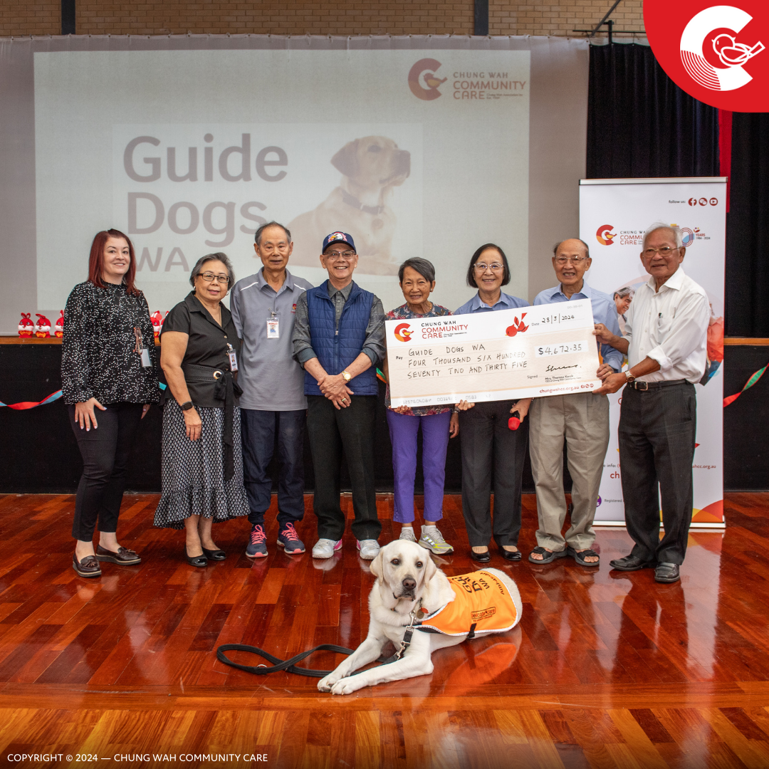 CWCC quyên góp từ thiện cho Tổ chức Guide Dogs ở Tây Úc